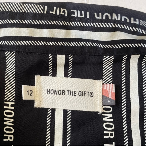 HONOR THE GIFT C-FALL HONOR STRIPE BUTTON UP SIZE 12 NWOT - Picture 6 of 10
